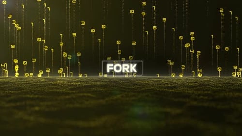Matrix Binary Code And Fork Word 4 K