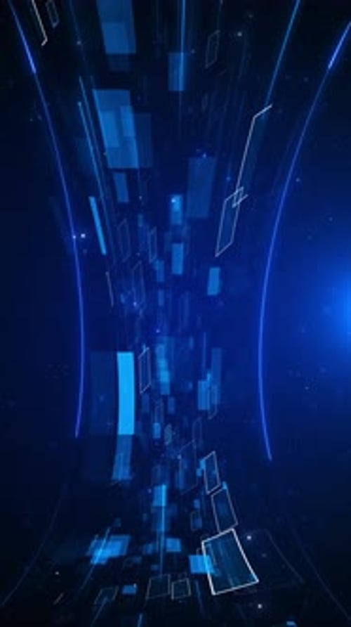 Futuristische Technologiewelle. Digitaler Cyberspace. Partikel, Big Data, Verbindungsdatenanalyse
, Technol