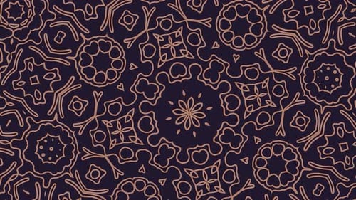 Intricate Decorative Line Art Looping Background Pattern