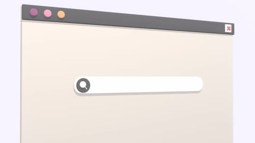 Animation of Typing Text How To In Search Engine. The Words How To Concepts Footage.