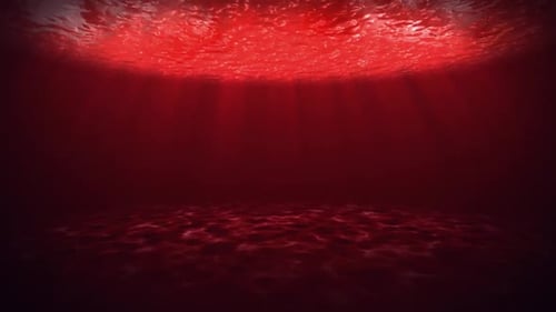 Roter Hintergrund unter Wasser