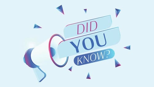 Did You Know Announcement 3D Illustration