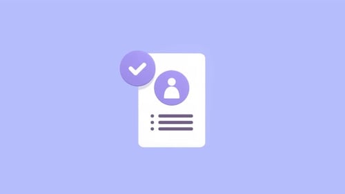 Animated Identity Check Or Security Check.