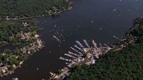 Aerial View of Lake Marina