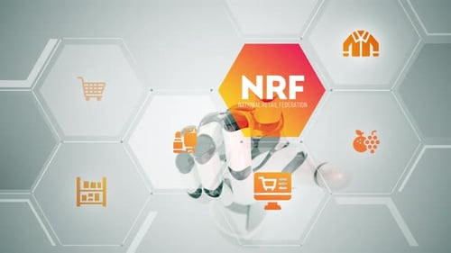 NRF National Retail Federation touchscreen animation