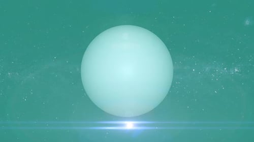 Animation des Uranus-Planeten. 2464