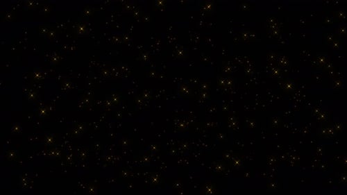 Golden Glitter Particles Shimmering Background Overlay