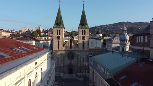 Sacred Heart Cathedral In Bashcharshia, Sarajevo, Bosnia