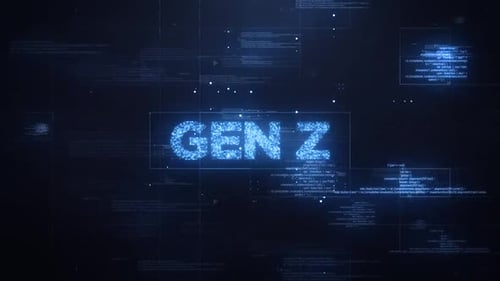 Ein Wort der Generation Z zum Hintergrund dynamischer Technologien