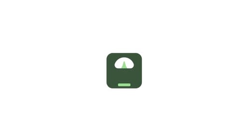 Weigh Scale Lose Weigh symbol icon animation video