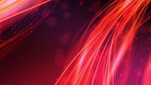 Dynamic Abstract Red Light Waves Motion Background