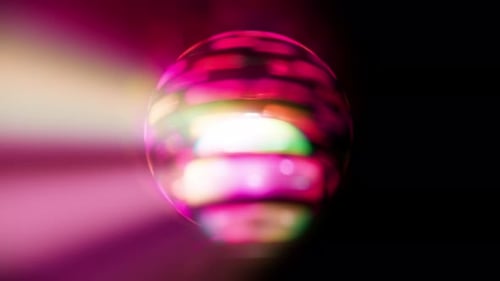 Rotating Sphere with Horizontal Lines