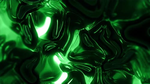 Abstract Green Liquid Fluid Glow Organic Texture Dark Light Energy