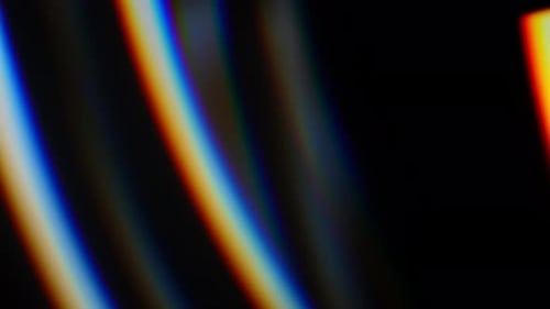 Colorido resplandor de luces y sombras en forma abstracta