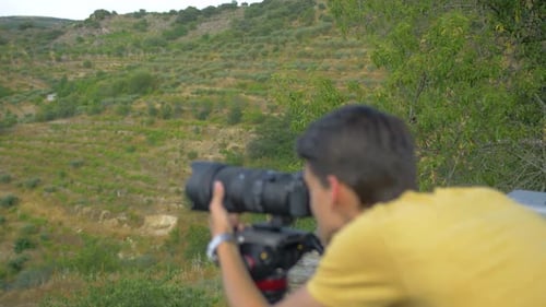Naturfotografie beim Fotografieren mit einem Objektiv mit großer Brennweite