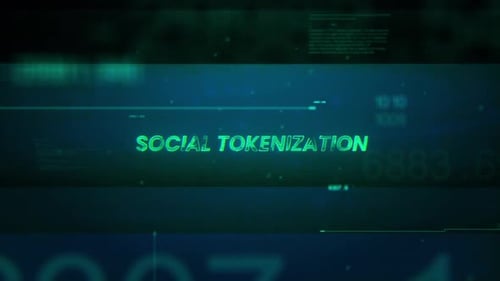 Social Tokenization Glitch Digital Text Reveal