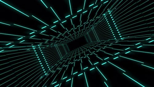 Neon background. Purple and blue neon background appears and disappears