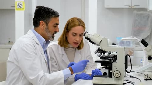 Scientists Conducting Research Investigations in a Medical Laboratory
