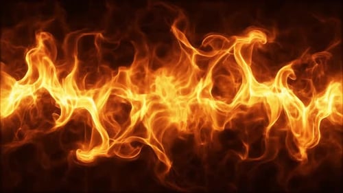 Abstract Dynamic Fire Flame Seamless Loop Background