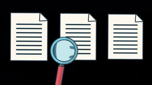 Checking And Approval Of Business Documents On Alpha Channel 4K