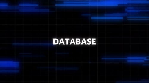 Futuristic Data Stream Background Loop with Glitch Effect