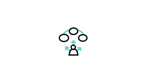Animated Icon Illustrating Business Choices and Options