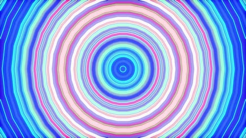 Vibrant Abstract Circular Kaleidoscope Loop Background