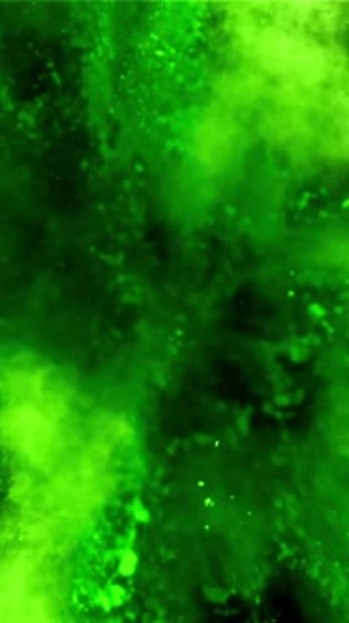 Super Slow Motion Explosion of Color Powder on Black Background Filmed on a Highspeed Camera at 1000