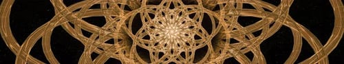 Golden Mandala Geometric Abstract Animated Background Loop