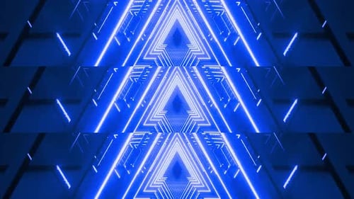 Glowing Network Tunnel Background