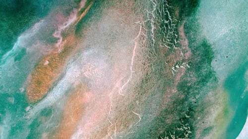 Drying Lakebed and Natural Patterns in Burdur’s Lake