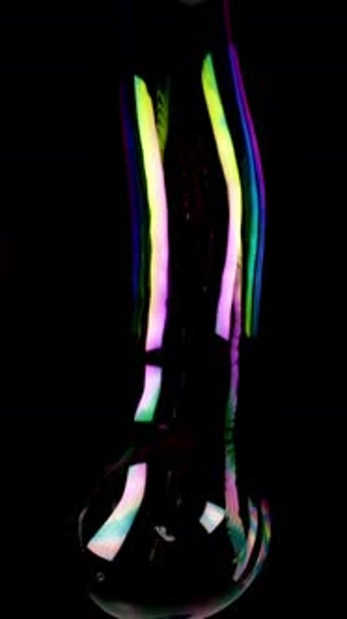 Iridescent Liquid Energy Forming Cosmic Soap Bubble