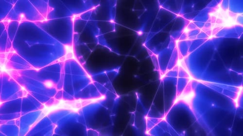 Abstract purple plexus lines triangles energy magical background