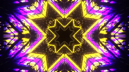 Purple And Yellow Cross Type Strobe Background Vj Loop In 4K