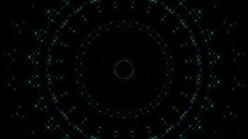 Futuristic Sparkling Light Tunnel Effect Loop