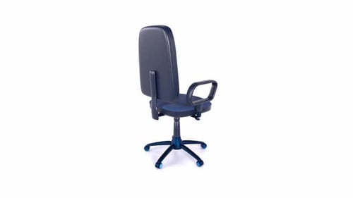 Black Office Chair with High Backrest