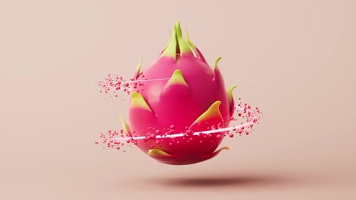 Dragon fruit with sweet and refreshing taste