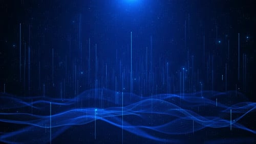 Futuristic data analytics. Technology big data Abstract technology big data. binary code information