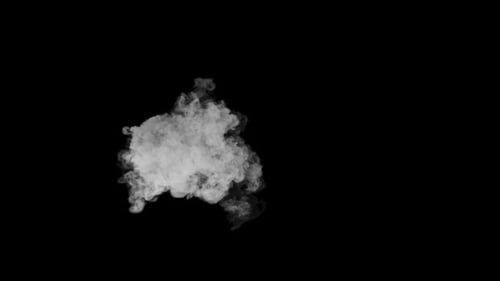 Dynamic Smoke Cloud Burst Overlay with Alpha Channel