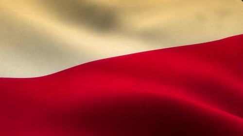 Poland Country Close Up Flag Background