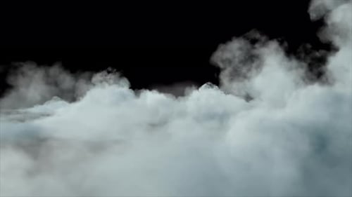 Soft Clouds Animation Transparent Alpha Overlay 4K