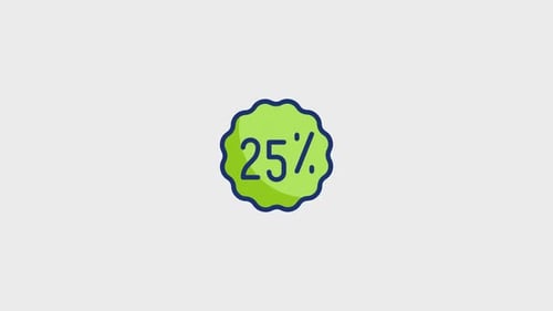 Modern Animated Percentage Sale Badge