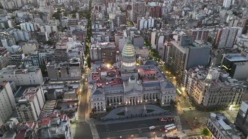 Circular Aerial View Argentine National Congress 0
