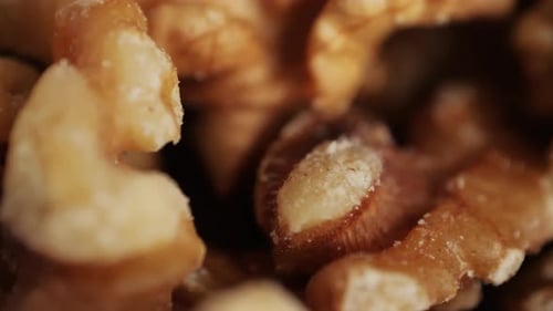 Close-up of Shelled Walnuts