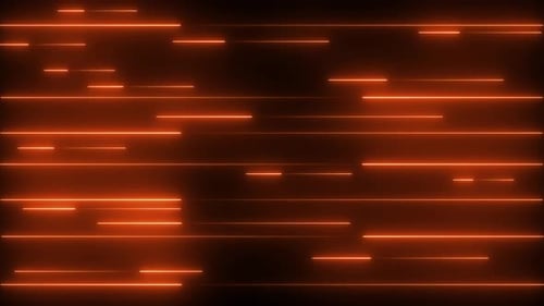 Abstract Orange Neon Lines Digital Technology Background