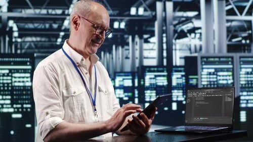 Employee Running Code in Data Center