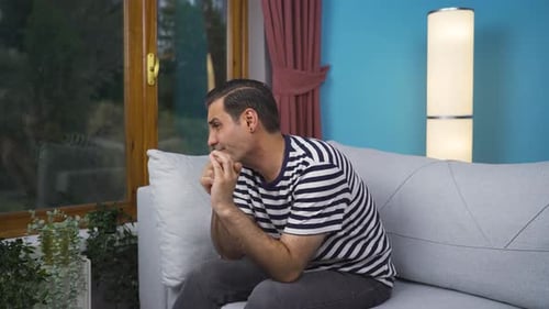 Lonely and sad man.