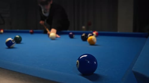 Moment a Player Hits a Billiard Pool As a Result of Which He Misses the Pocket and Loses