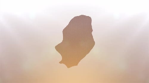 Digital Map Reveal with Glowing Grid Effect