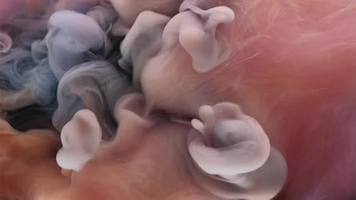 Abstract Ink and Paint Swirling